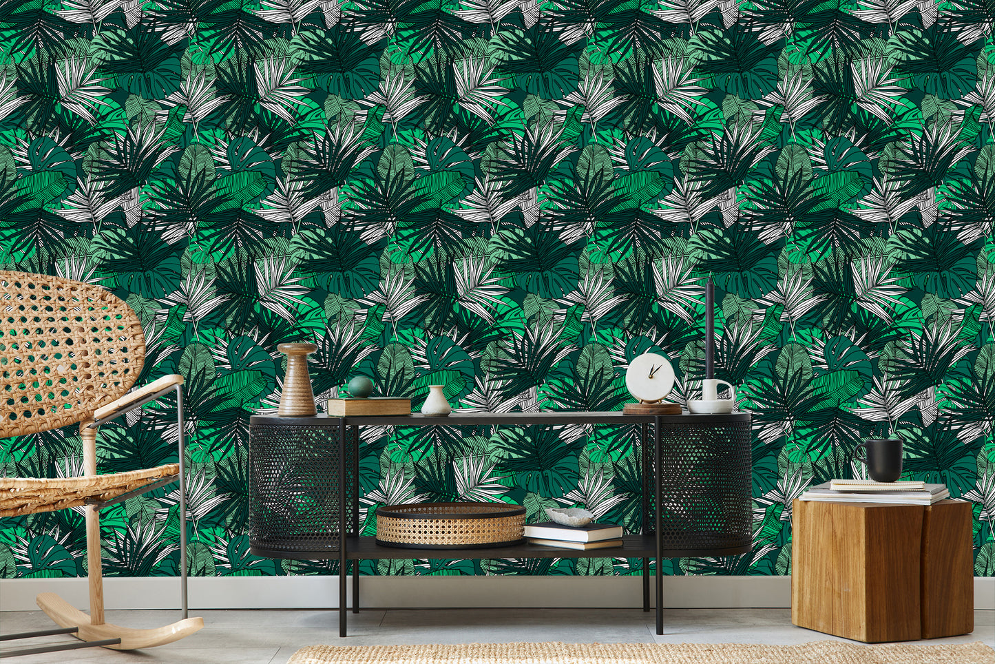 Wallpaper Palm Banana Monstera Leaves