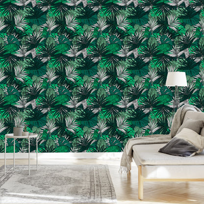 Wallpaper Palm Banana Monstera Leaves