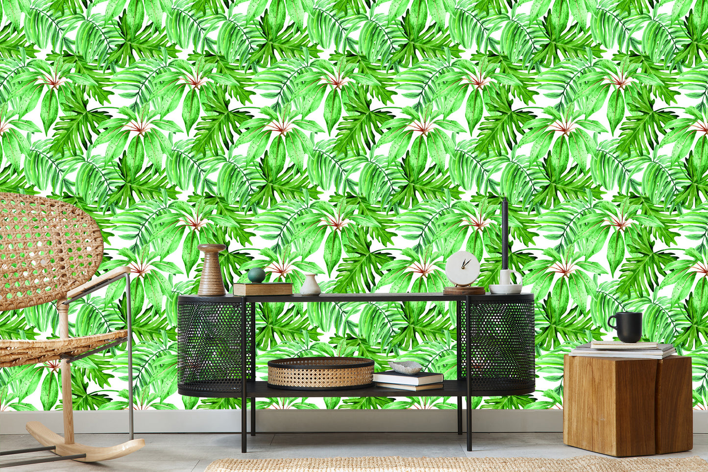 Wallpaper Tropical Leaves