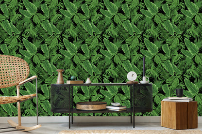 Wallpaper Tropical Leaves