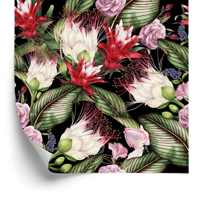 Wallpaper Multicolored Flowers