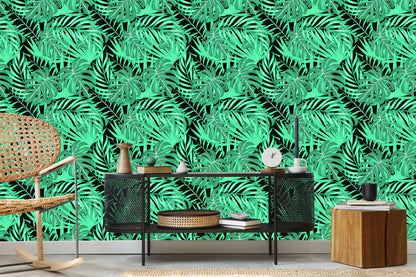 Wallpaper Fashionable Leaves