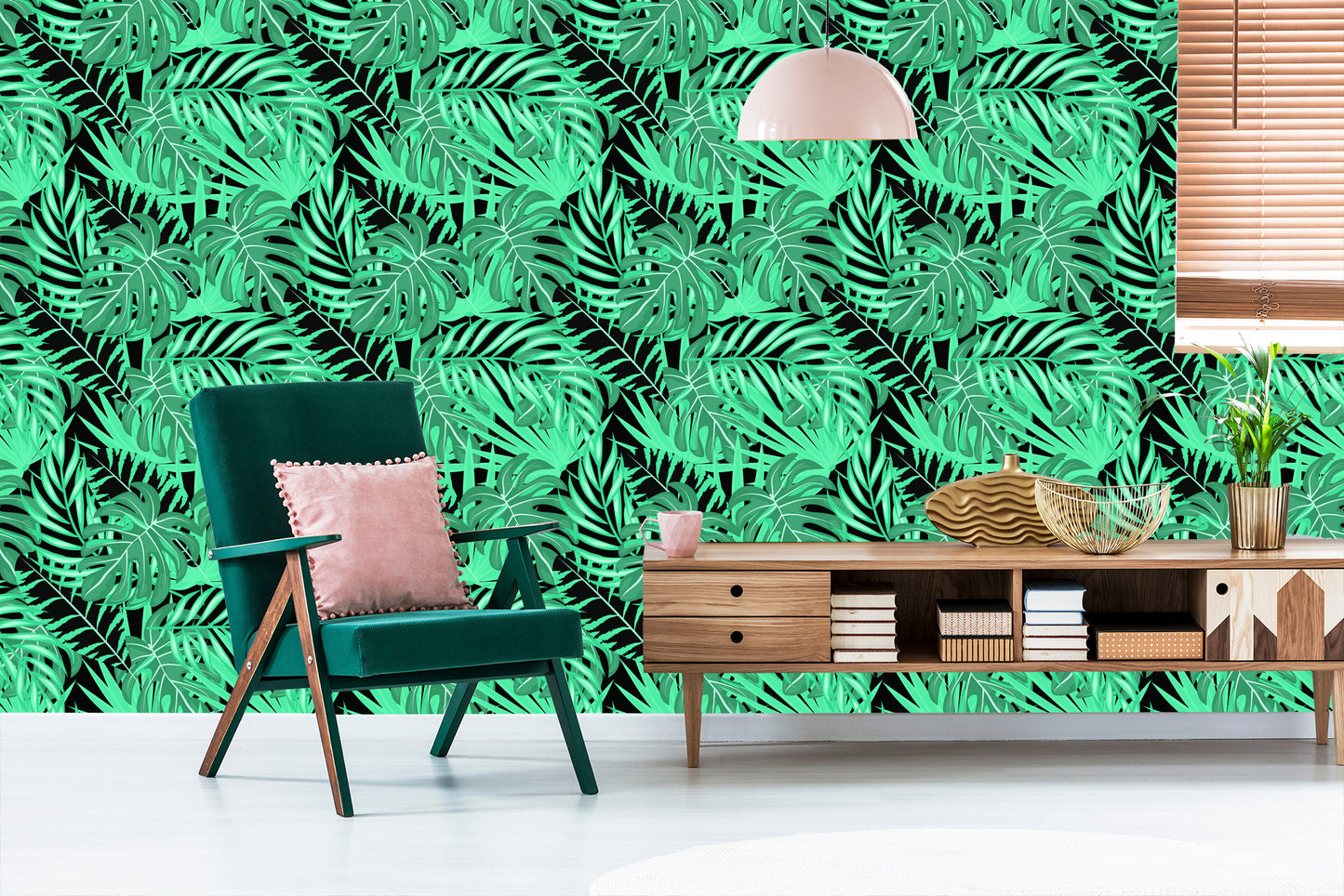 Wallpaper Fashionable Leaves