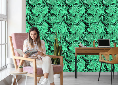 Wallpaper Fashionable Leaves