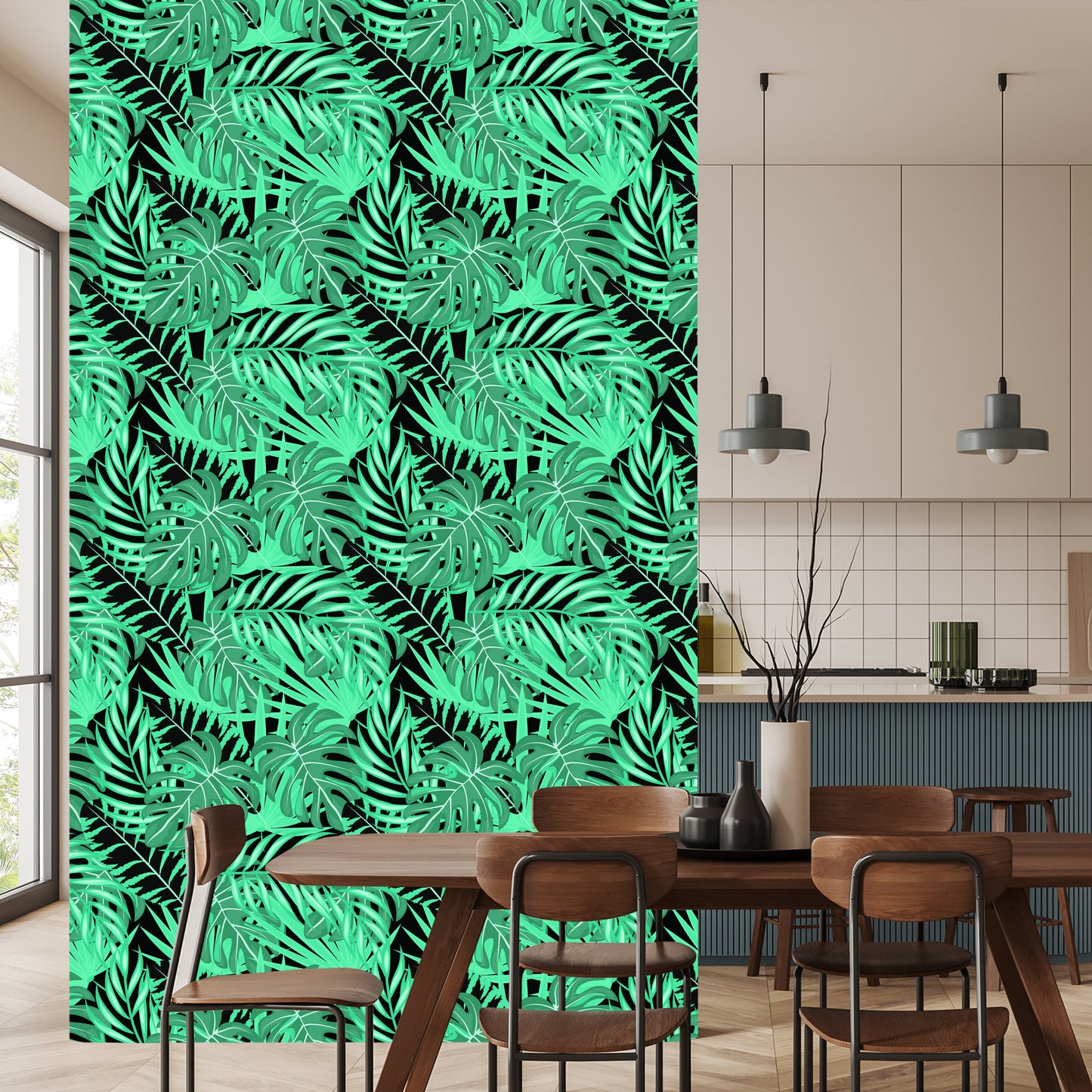 Wallpaper Fashionable Leaves