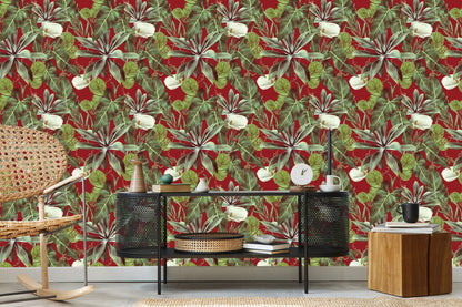 Wallpaper Exotic Leaves