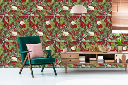 Wallpaper Exotic Leaves