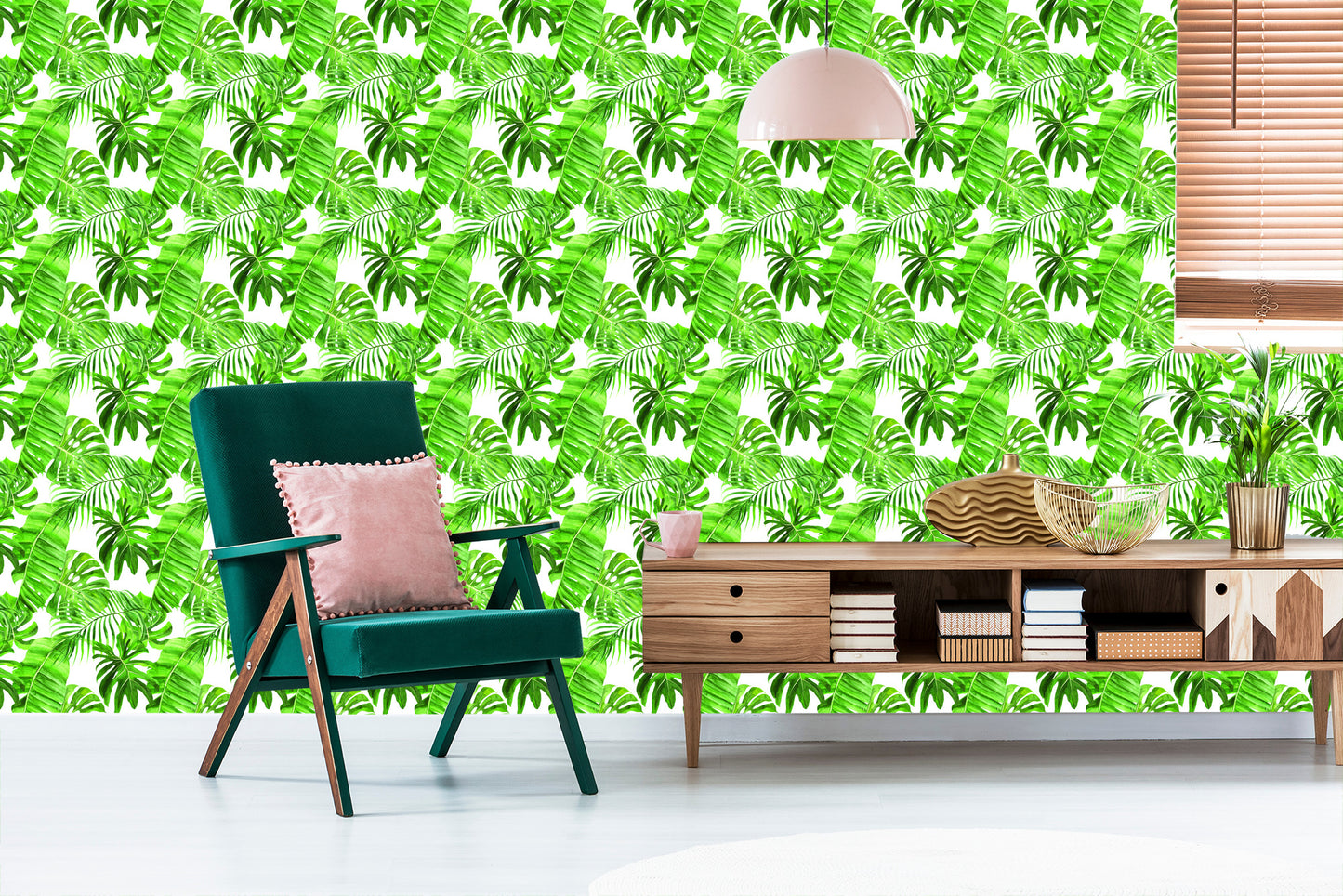 Wallpaper Green Leaves