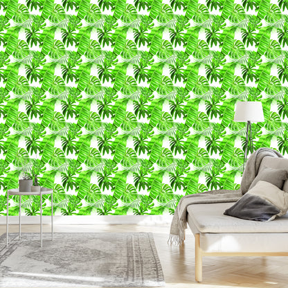 Wallpaper Green Leaves