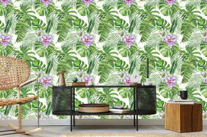 Wallpaper Fashionable Leaves