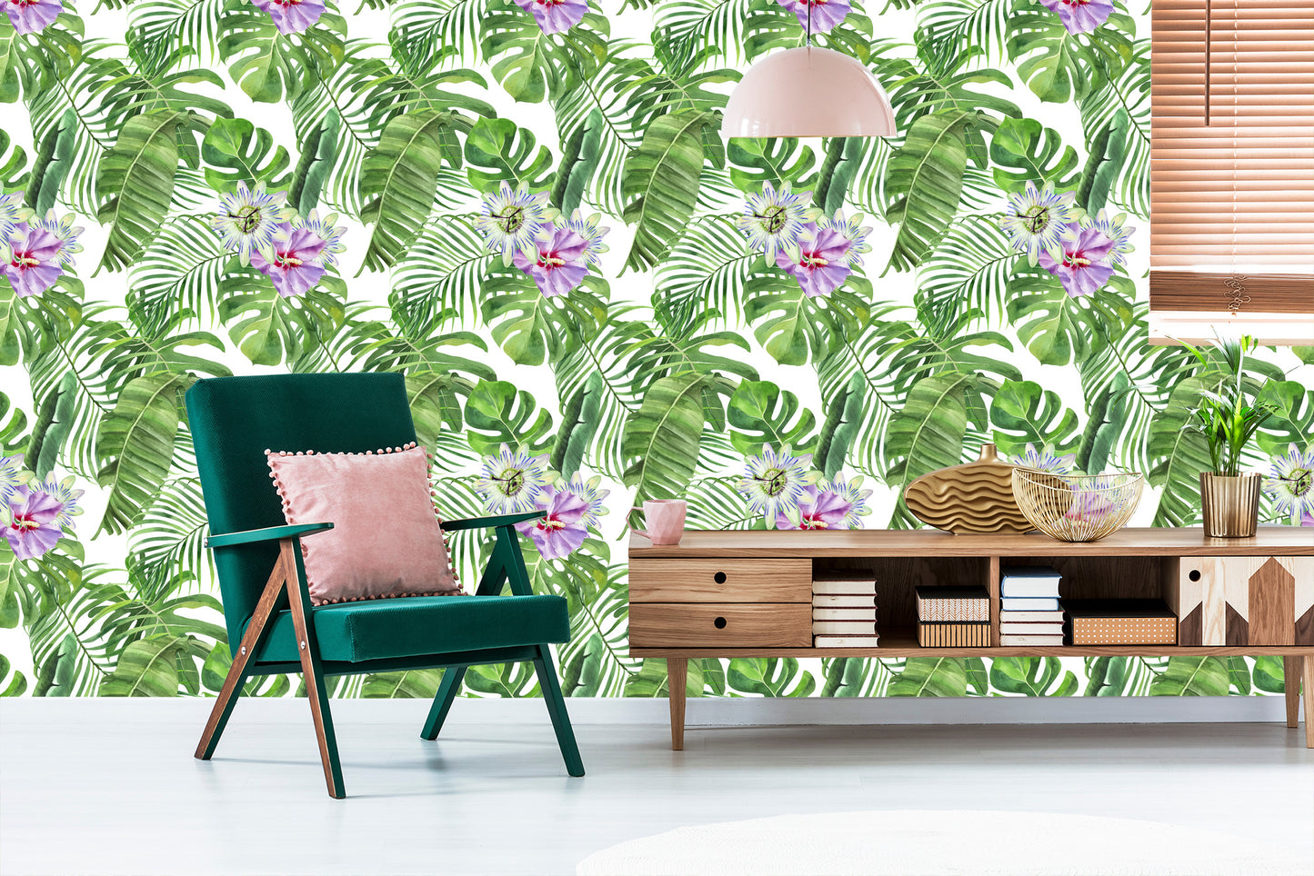 Wallpaper Fashionable Leaves