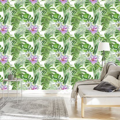 Wallpaper Fashionable Leaves