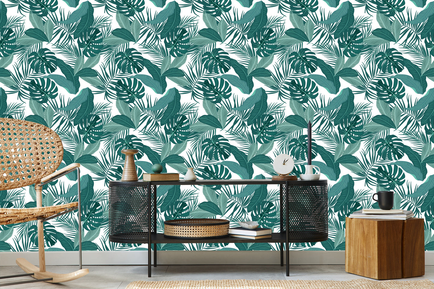 Wallpaper Leaves In Dark Colors