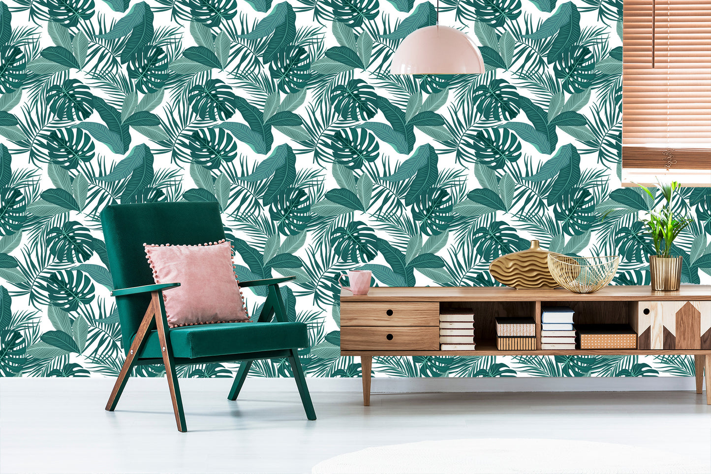 Wallpaper Leaves In Dark Colors