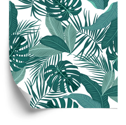 Wallpaper Leaves In Dark Colors