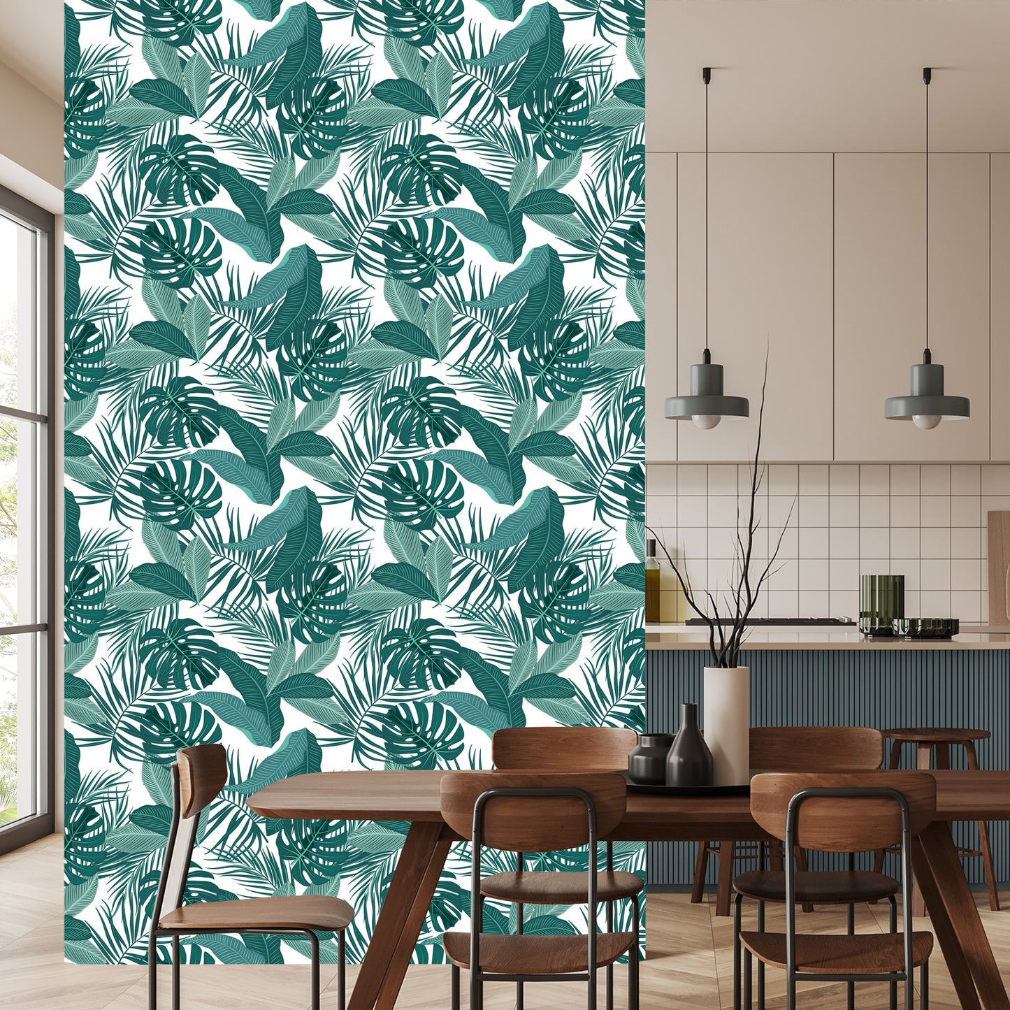 Wallpaper Leaves In Dark Colors