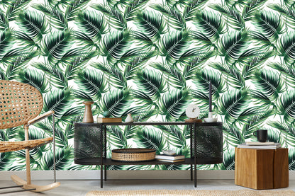 Wallpaper Fashionable Palm Leaves