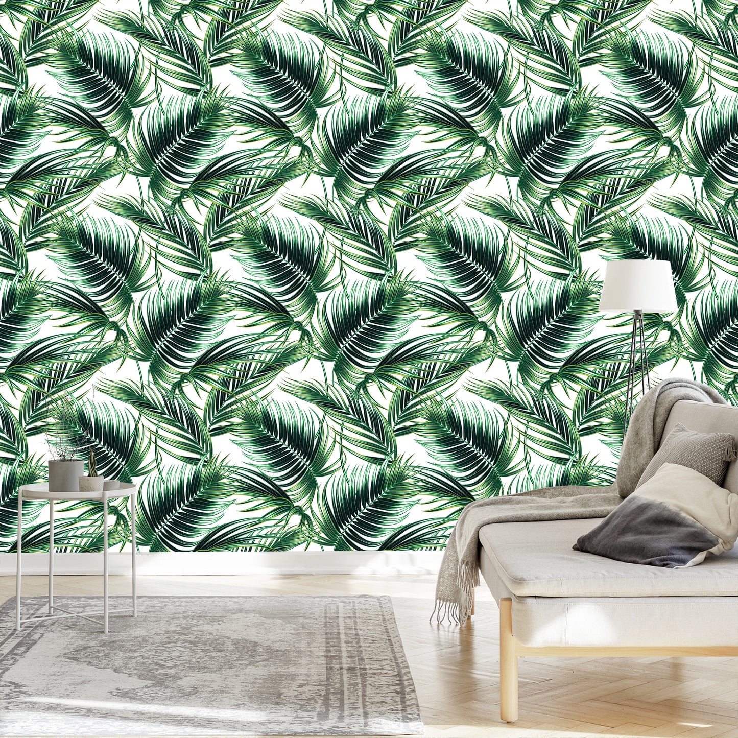 Wallpaper Fashionable Palm Leaves