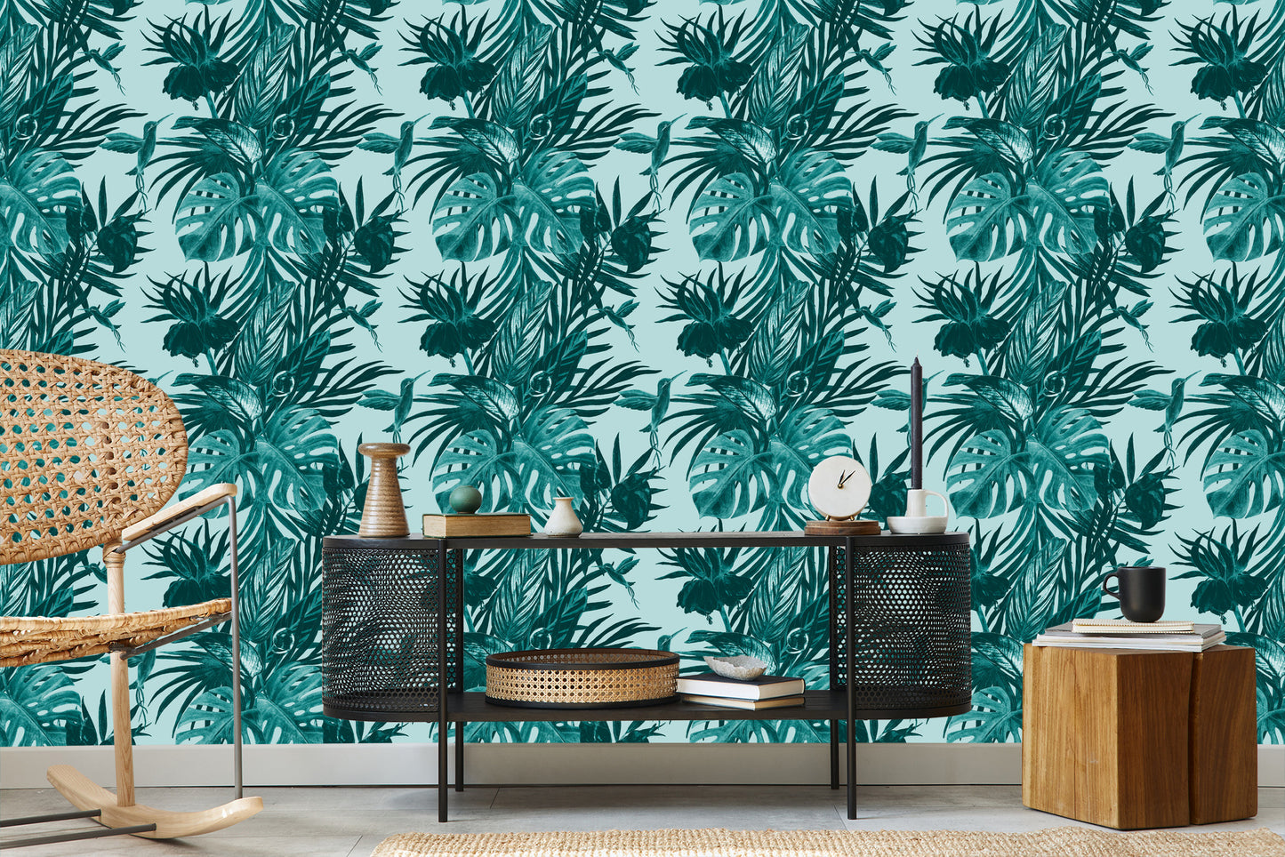 Wallpaper Hummingbirds And Leaves