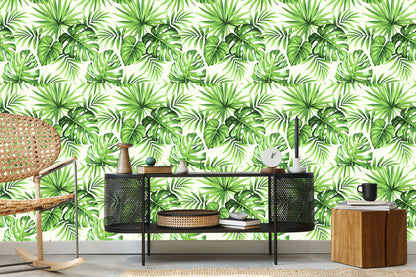 Wallpaper Exotic Leaves
