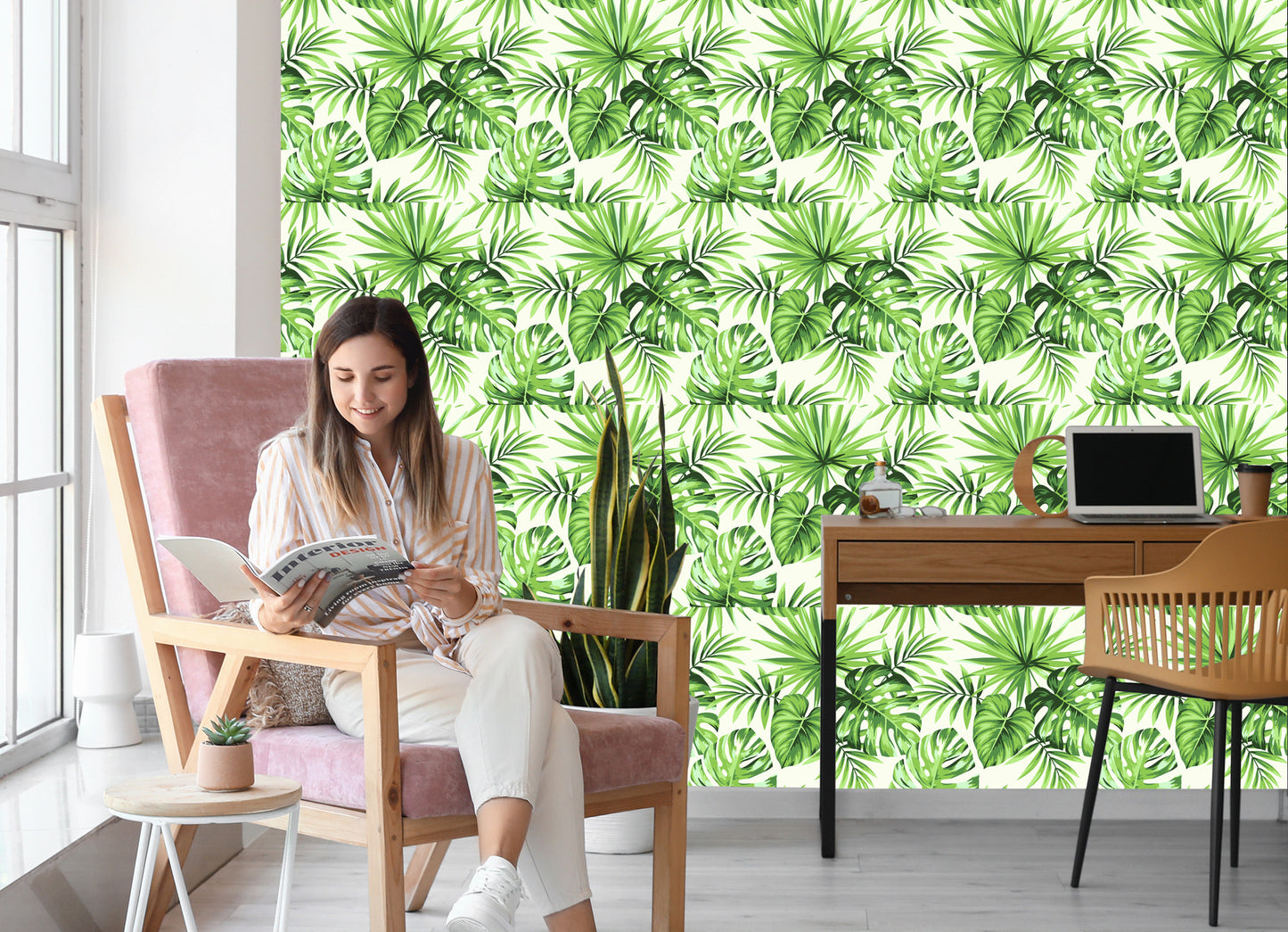 Wallpaper Exotic Leaves