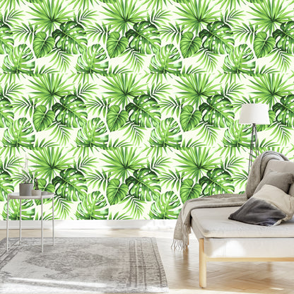 Wallpaper Exotic Leaves