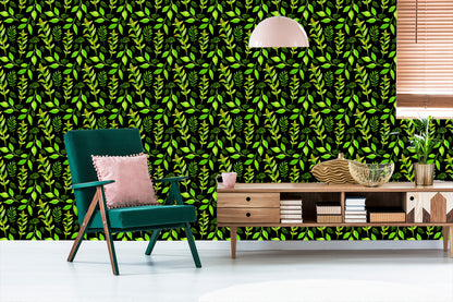 Wallpaper Forest Leaves With Plants