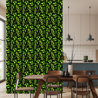 Wallpaper Forest Leaves With Plants