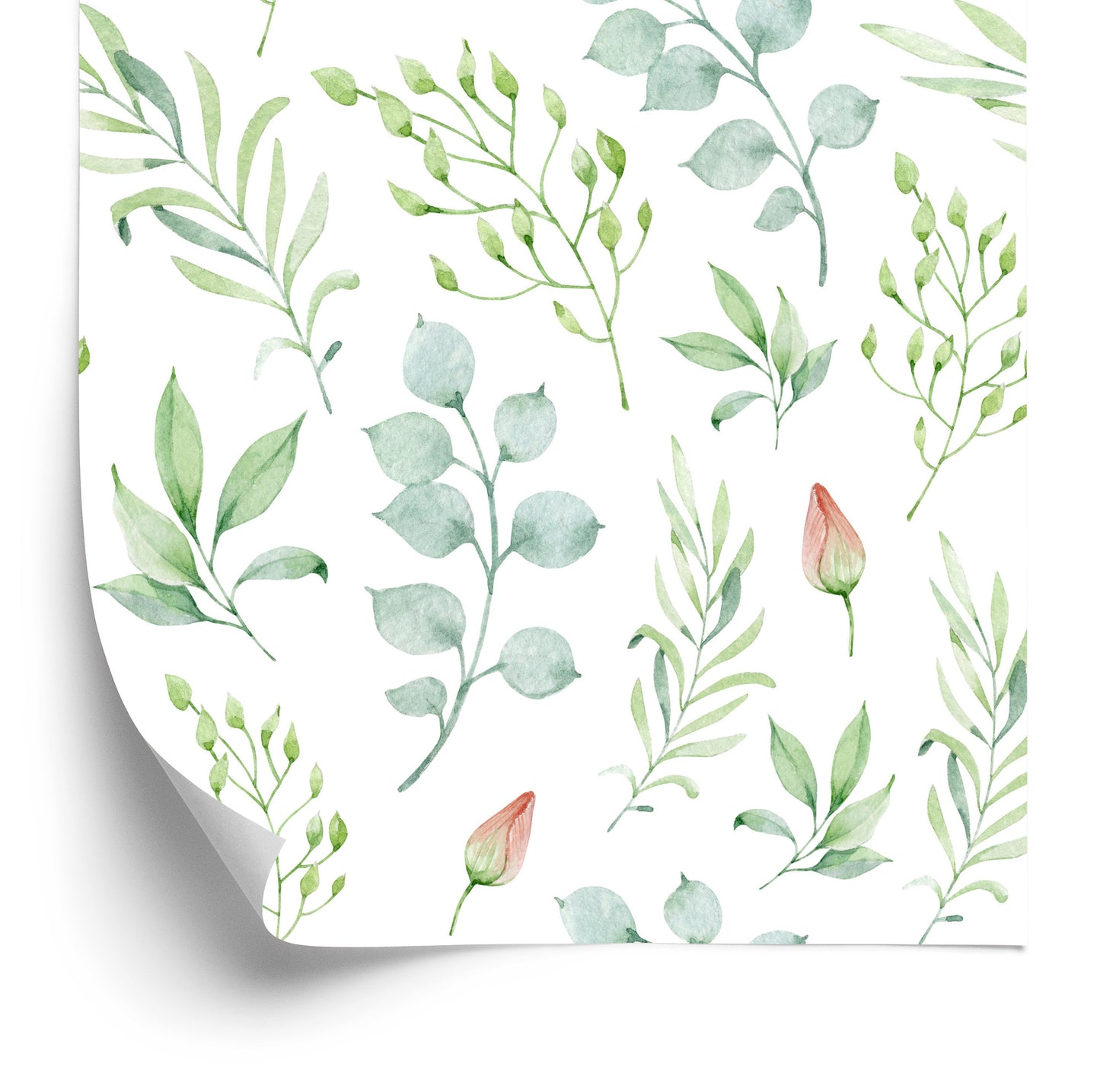 Wallpaper Painted Spring Plants