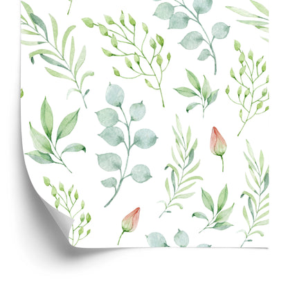 Wallpaper Painted Spring Plants
