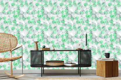 Wallpaper Drawn Leaves
