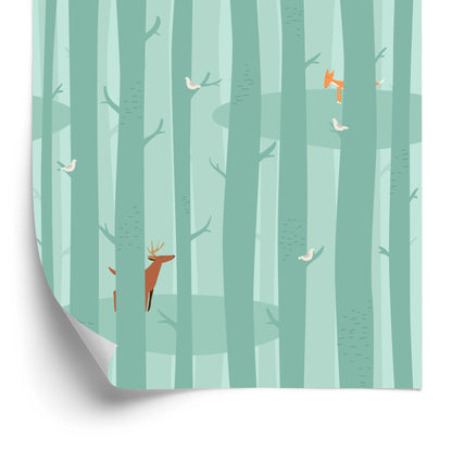 Wallpaper Trees, Forest. Nature. Children's Room