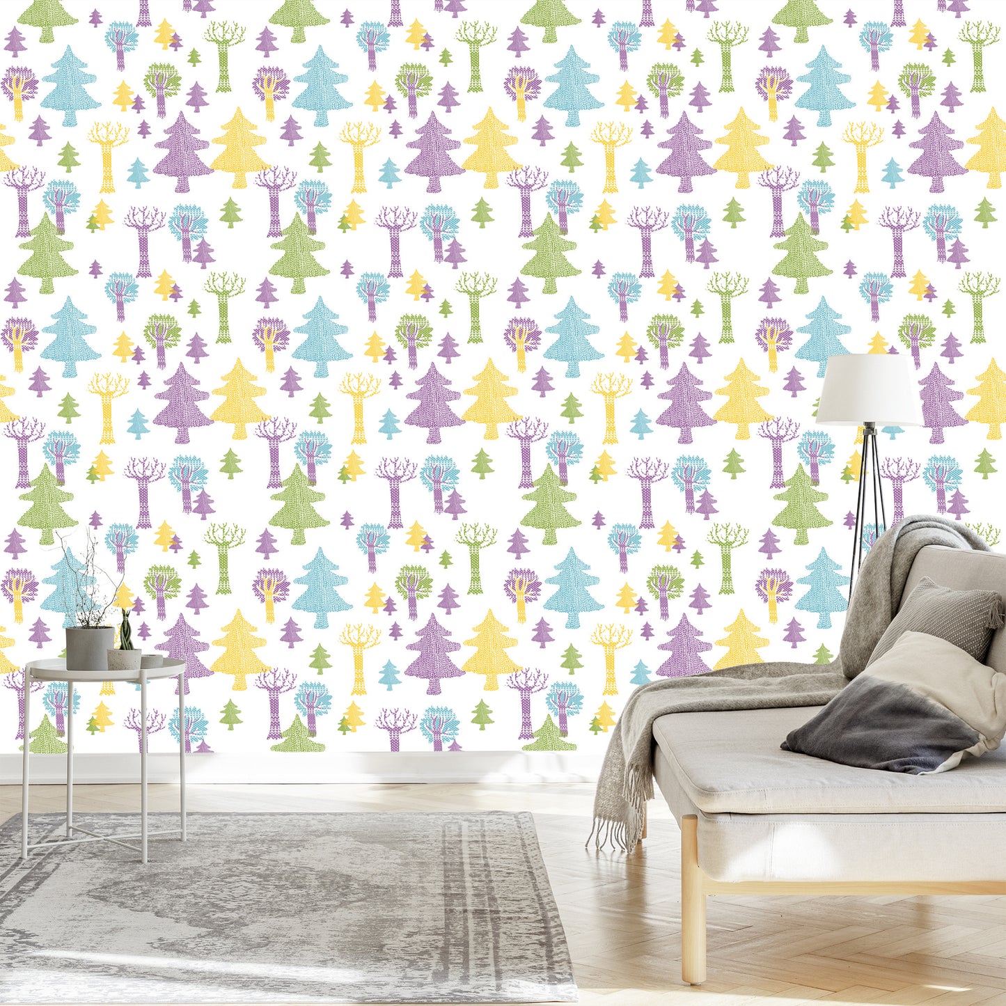Wallpaper Forest Trees For A Child's Room