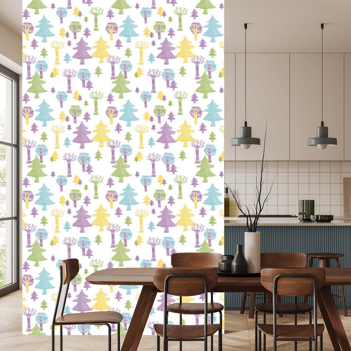 Wallpaper Forest Trees For A Child's Room