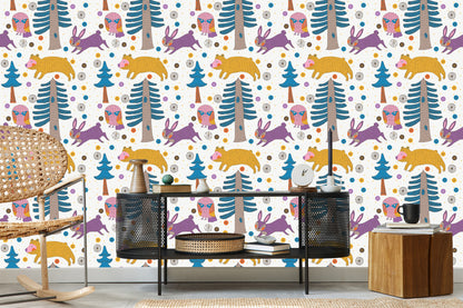 Wallpaper Trees. Nature. Nature. Children's Room