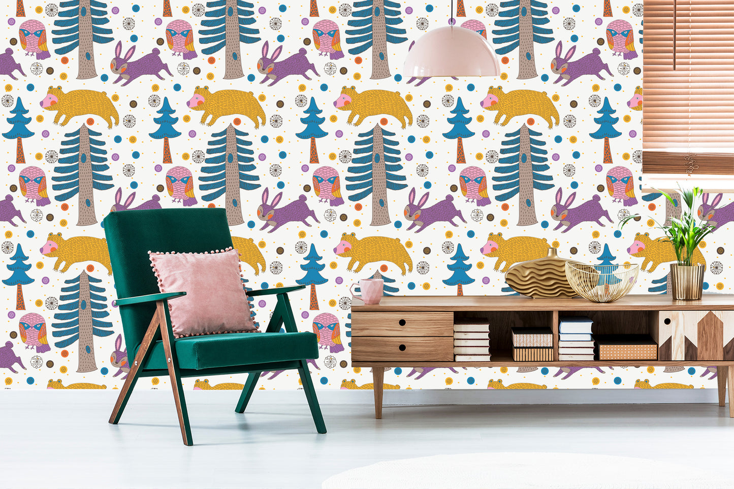 Wallpaper Trees. Nature. Nature. Children's Room