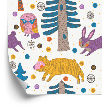 Wallpaper Trees. Nature. Nature. Children's Room
