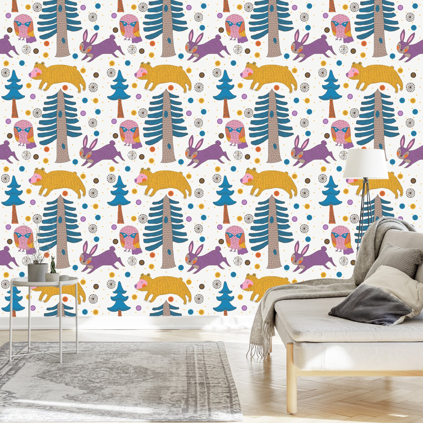 Wallpaper Trees. Nature. Nature. Children's Room