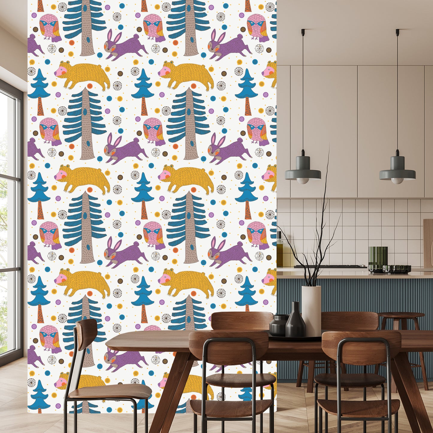 Wallpaper Trees. Nature. Nature. Children's Room