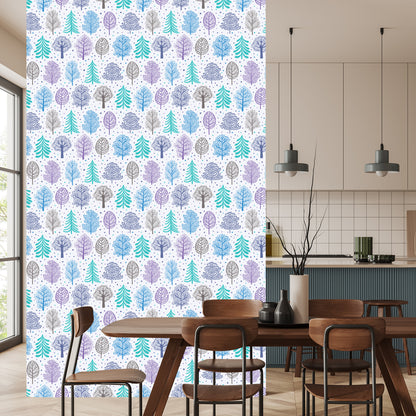 Wallpaper Forest Colorful Trees Children's Room