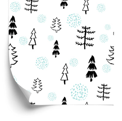 Wallpaper Forest Trees, Christmas Trees For A Child's Room