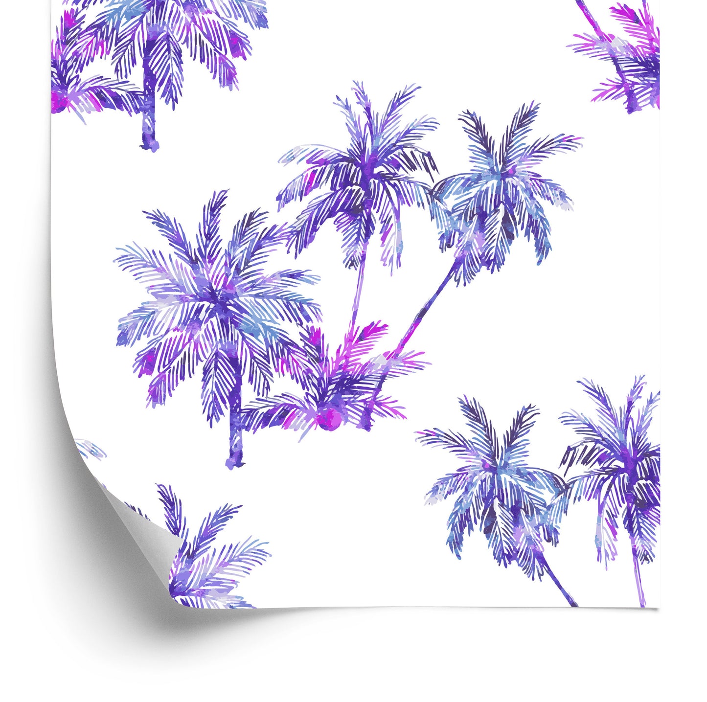 Wallpaper Colorful Palm Trees For Forest For Living Room Office