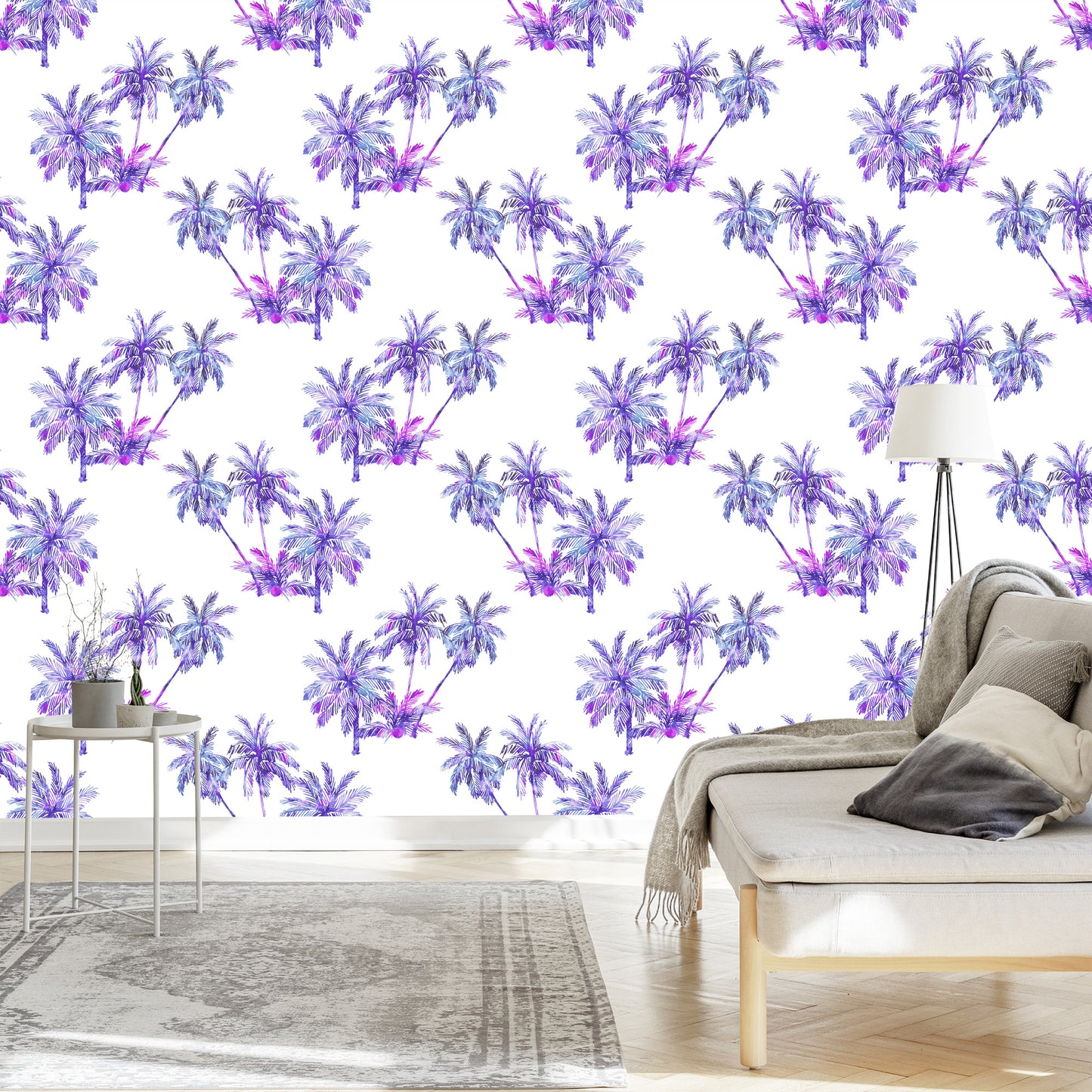 Wallpaper Colorful Palm Trees For Forest For Living Room Office