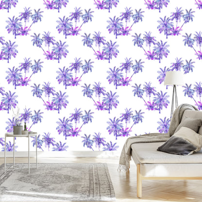 Wallpaper Colorful Palm Trees For Forest For Living Room Office