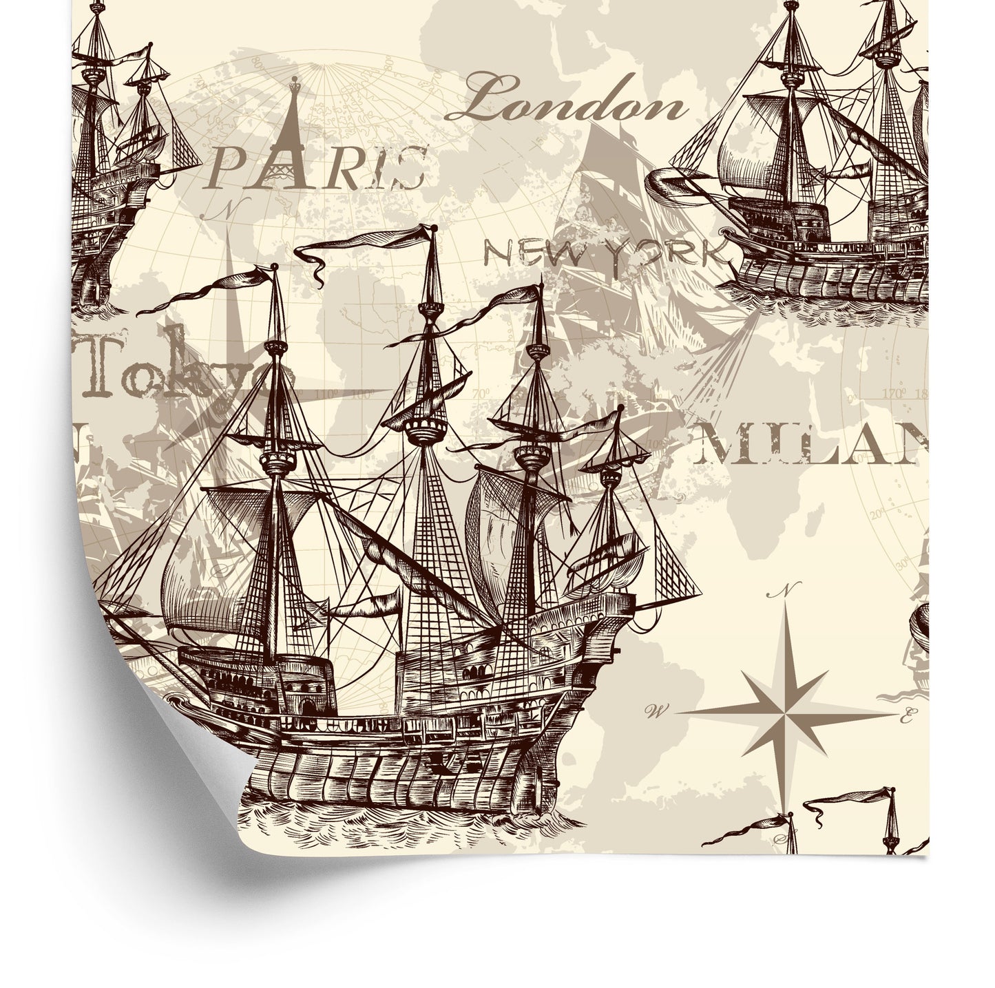 Wallpaper Historic Sailing Ships