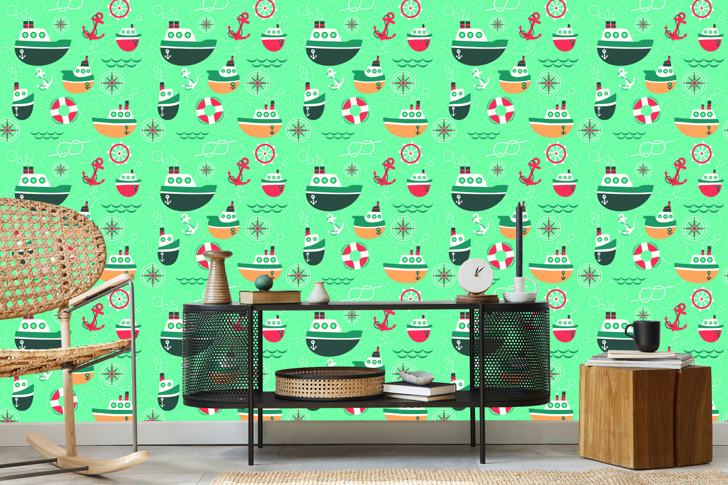 Wallpaper Colorful Fairytale Ships