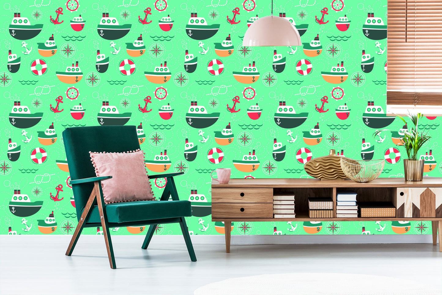 Wallpaper Colorful Fairytale Ships