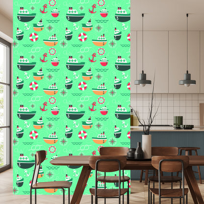 Wallpaper Colorful Fairytale Ships