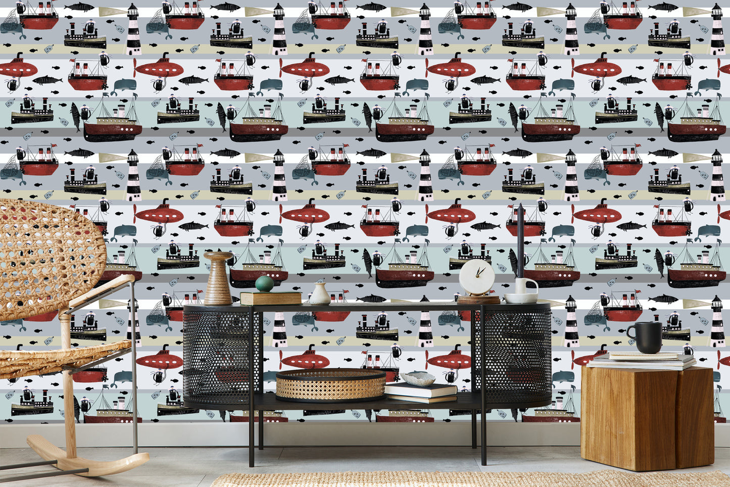 Wallpaper Fairy-Tale Animals On The Ships