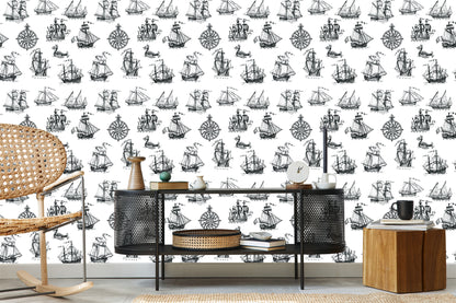 Wallpaper Vintage Ships